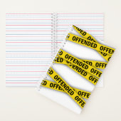 僕は警察のテープが通らないように怒っている ノートブック (内側)