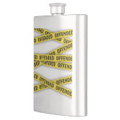 僕は警察のテープが通らないように怒っている フラスク (左)