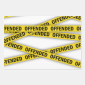 僕は警察のテープが通らないように怒っている ラッピングペーパーシート (正面3)