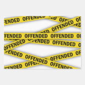 僕は警察のテープが通らないように怒っている ラッピングペーパーシート (正面2)