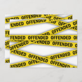 僕は警察のテープが通らないように怒っている 招待状 (正面/裏面)