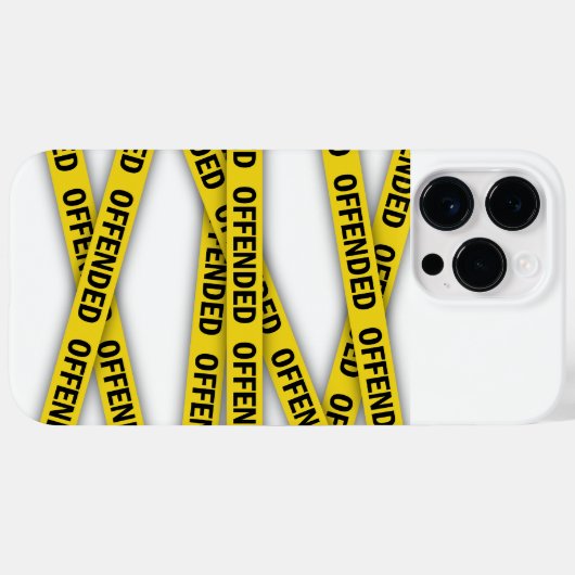 僕は警察のテープが通らないように怒っている Case-Mate iPhoneケース (裏面 (横))