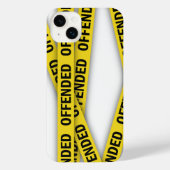 僕は警察のテープが通らないように怒っている iPhoneケース (裏面)