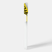 僕は警察のテープが通らないように怒っている iPhoneケース (右側面)