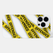 僕は警察のテープが通らないように怒っている iPhoneケース (裏面横)