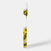 僕は警察のテープが通らないように怒っている iPhoneケース (右側面)