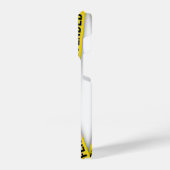 僕は警察のテープが通らないように怒っている iPhoneケース (左側面)