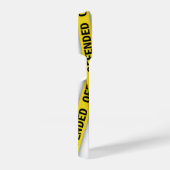 僕は警察のテープが通らないように怒っている iPhoneケース (右側面)