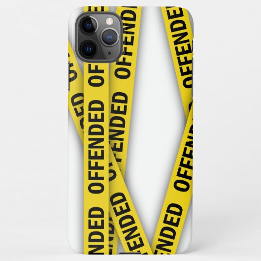 僕は警察のテープが通らないように怒っている iPhoneケース (裏面)