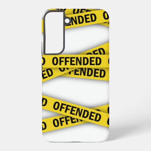 僕は警察のテープが通らないように怒っている SAMSUNG GALAXYケース (裏面)