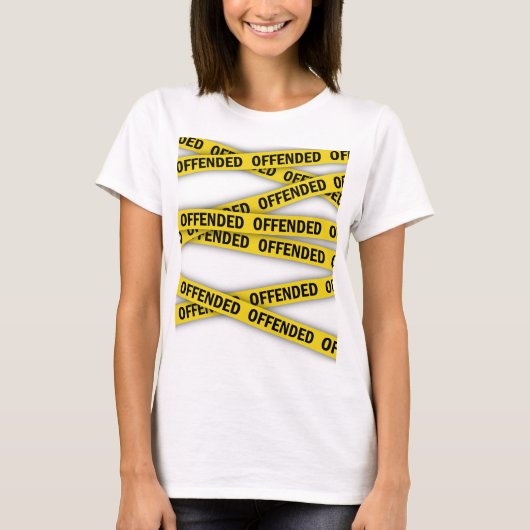 僕は警察のテープが通らないように怒っている Tシャツ (正面)