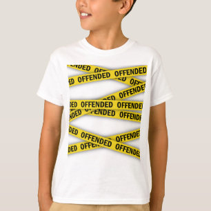 僕は警察のテープが通らないように怒っている Tシャツ