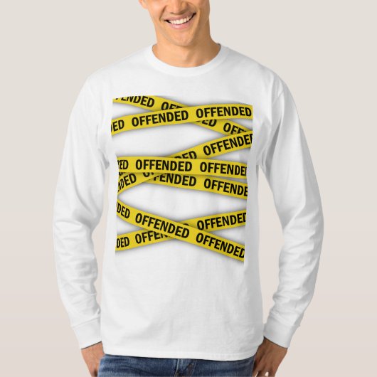 僕は警察のテープが通らないように怒っている Tシャツ (正面)
