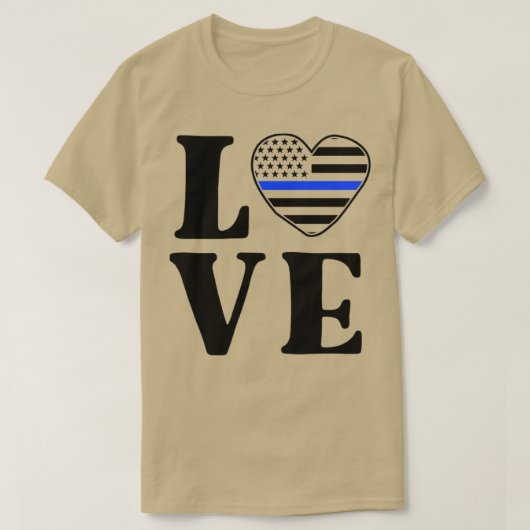 僕は警察官の家族が誇りを持った大好きだ Tシャツ (デザイン正面)