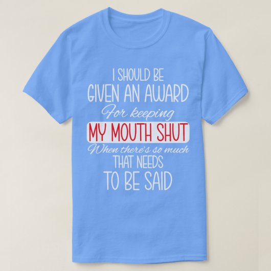 僕は賞を与え受けた方が好い Tシャツ (デザイン正面)