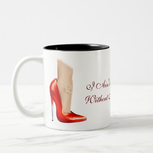 僕は赤い靴の下駄が無いきらきら光るものは無い ツートーンマグカップ (左)