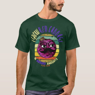 僕は赤菜をおもしろいにするとばかばかしい量にする Tシャツ