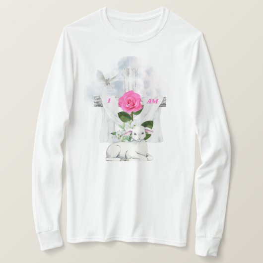 僕は起き上がった長袖Tシャツ Tシャツ (デザイン正面)