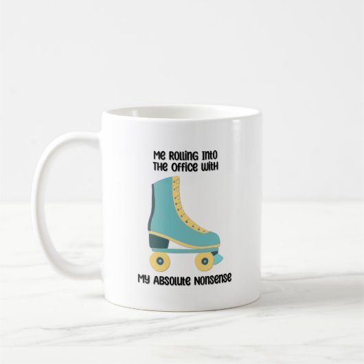 僕は転が全くのナンセンスで事務所に入る コーヒーマグカップ (左)