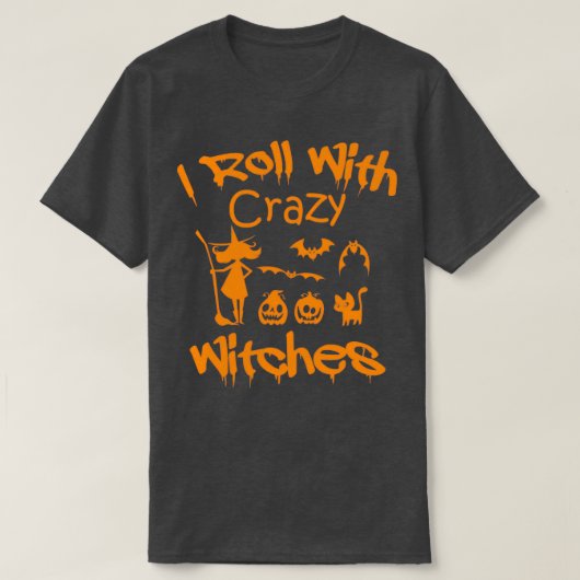 僕は転が女熱狂する女のハッピーハローウィン Tシャツ (デザイン正面)