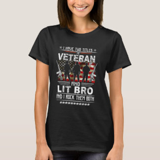 僕は退役軍人と弟誇りを持ったが二人 Tシャツ