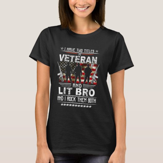 僕は退役軍人と弟誇りを持ったが二人 Tシャツ (正面)