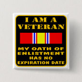 僕は退役軍人の約束が守れない 缶バッジ (正面)