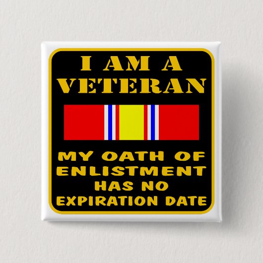 僕は退役軍人の約束が守れない 缶バッジ (正面)