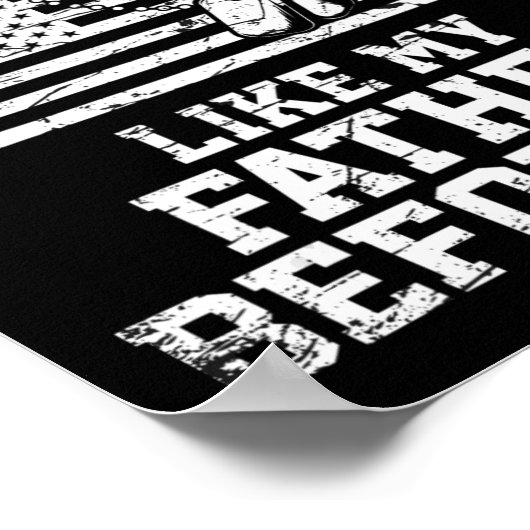 僕は退役軍人前の親父のような退役軍人 ポスター (角)