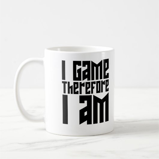 僕は遊戯だから僕は遊ぶ。 コーヒーマグカップ (左)