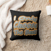 「僕は選ぶだけ最高のだ!」 かわいいデザイン。買今 クッション (ブランケット)