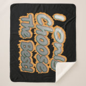 「僕は選ぶだけ最高のだ!」 かわいいデザイン。買今 シェルパブランケット (正面)