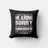 僕は選んで聴いている、君は聞いていなかった厳選された クッション (正面)