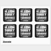 僕は選んで聴いている、君は聞いていなかった厳選された スクエアシール (シート)