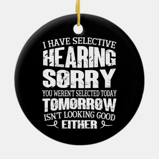 僕は選んで聴いている、君は聞いていなかった厳選された セラミックオーナメント (裏面)