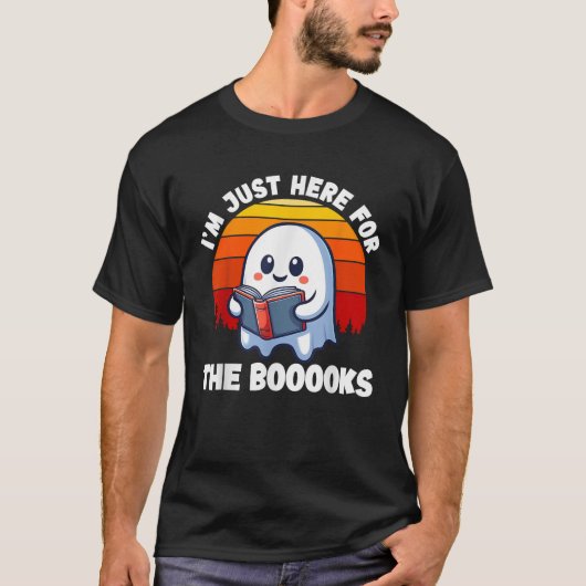 僕は酒幽霊の本を買いにおもしろい来た Tシャツ (正面)