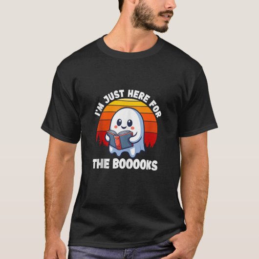 僕は酒幽霊の本を買いにおもしろい来た Tシャツ (正面)