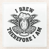 僕は醸造する故に造る ガラスコースター (正面)