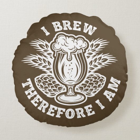 僕は醸造する故に造る ラウンドクッション (正面)