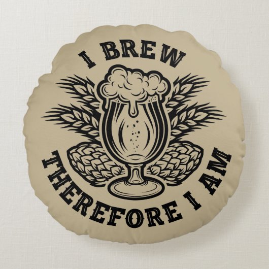 僕は醸造する故に造る ラウンドクッション (正面)