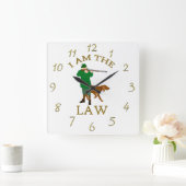 僕は鉄砲を持つ農家を持つ スクエア壁時計 (ホーム)