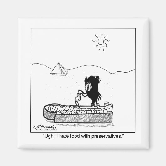 僕は防腐剤の付いた食物が嫌いだ マグネット (正面)