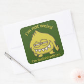 僕は限定版風変わりじゃないおもしろい スクエアシール (封筒)