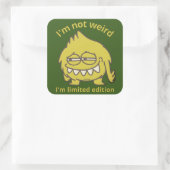 僕は限定版風変わりじゃないおもしろい スクエアシール (バッグ)