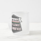 僕は非常に優秀だ フロストグラスマグカップ (正面左)