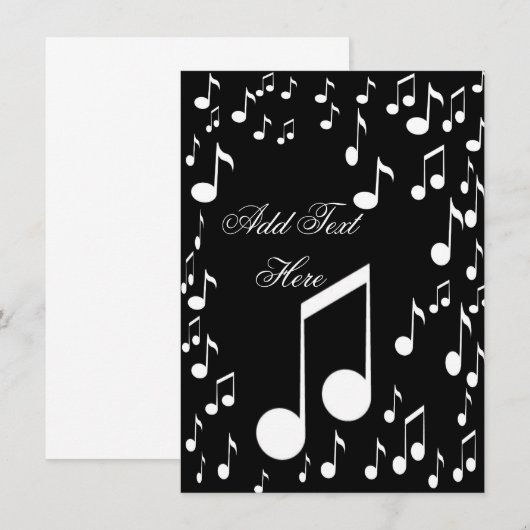 僕は音楽祝だ 招待状 (正面/裏面)