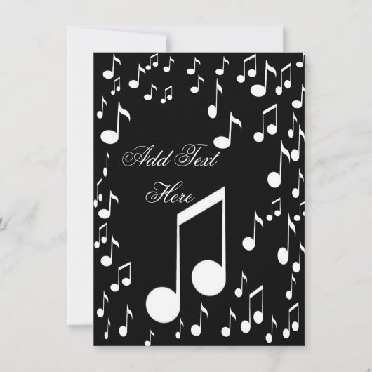 僕は音楽祝だ 招待状 (正面)