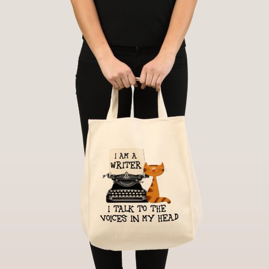 僕は頭の中の声に話しかける作家だ トートバッグ (正面(商品))