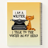 僕は頭の中の声に話しかける作家だ ノートブック (裏面)