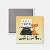 僕は頭の中の声に話しかける作家だ マグネット (正面/裏面)